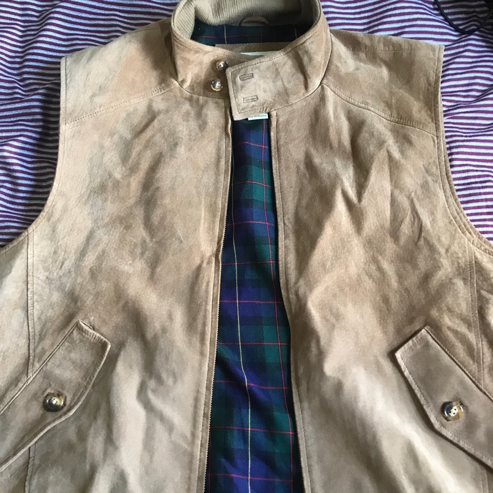 Orvis real leather vest